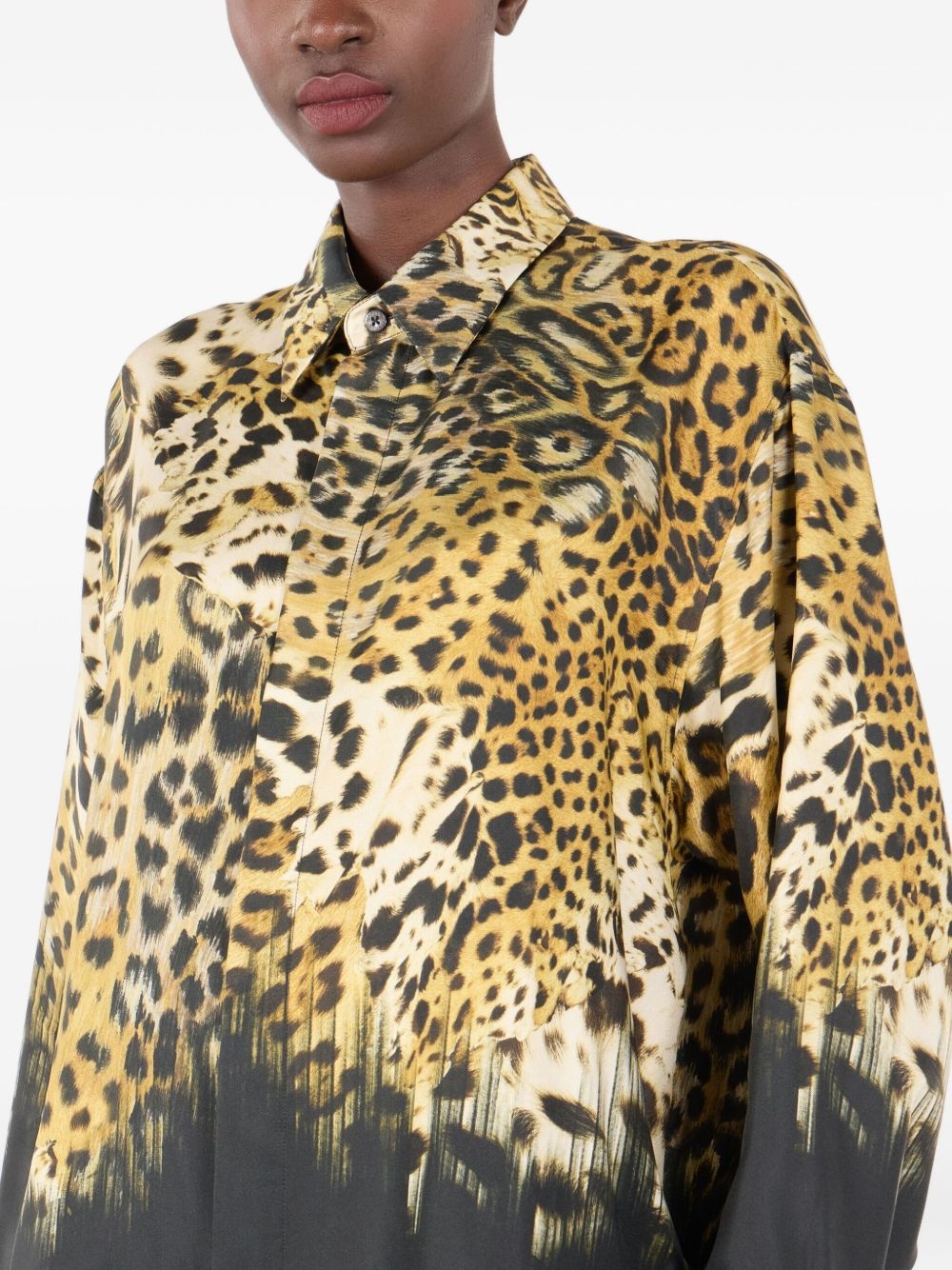 leopard-print shirt - 5
