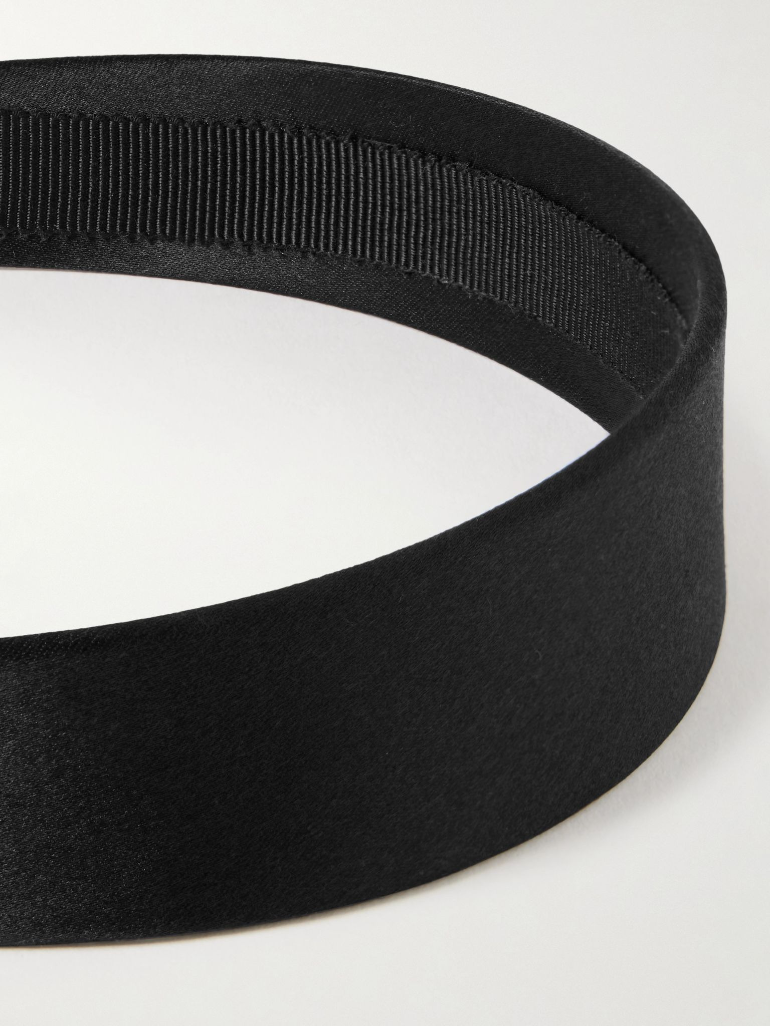 Lydia silk-satin headband Black - 3