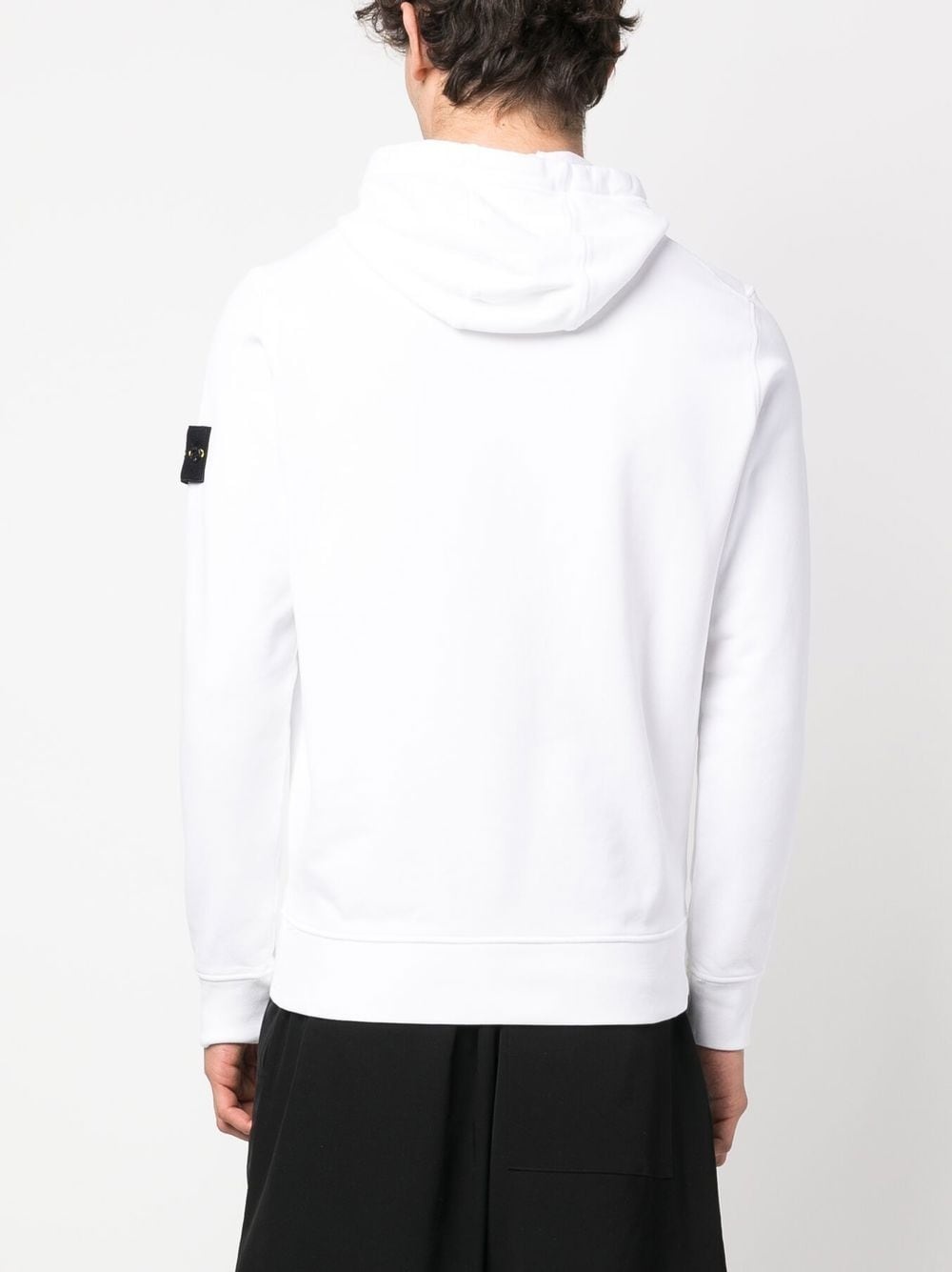 Compass-motif drawstring hoodie - 4