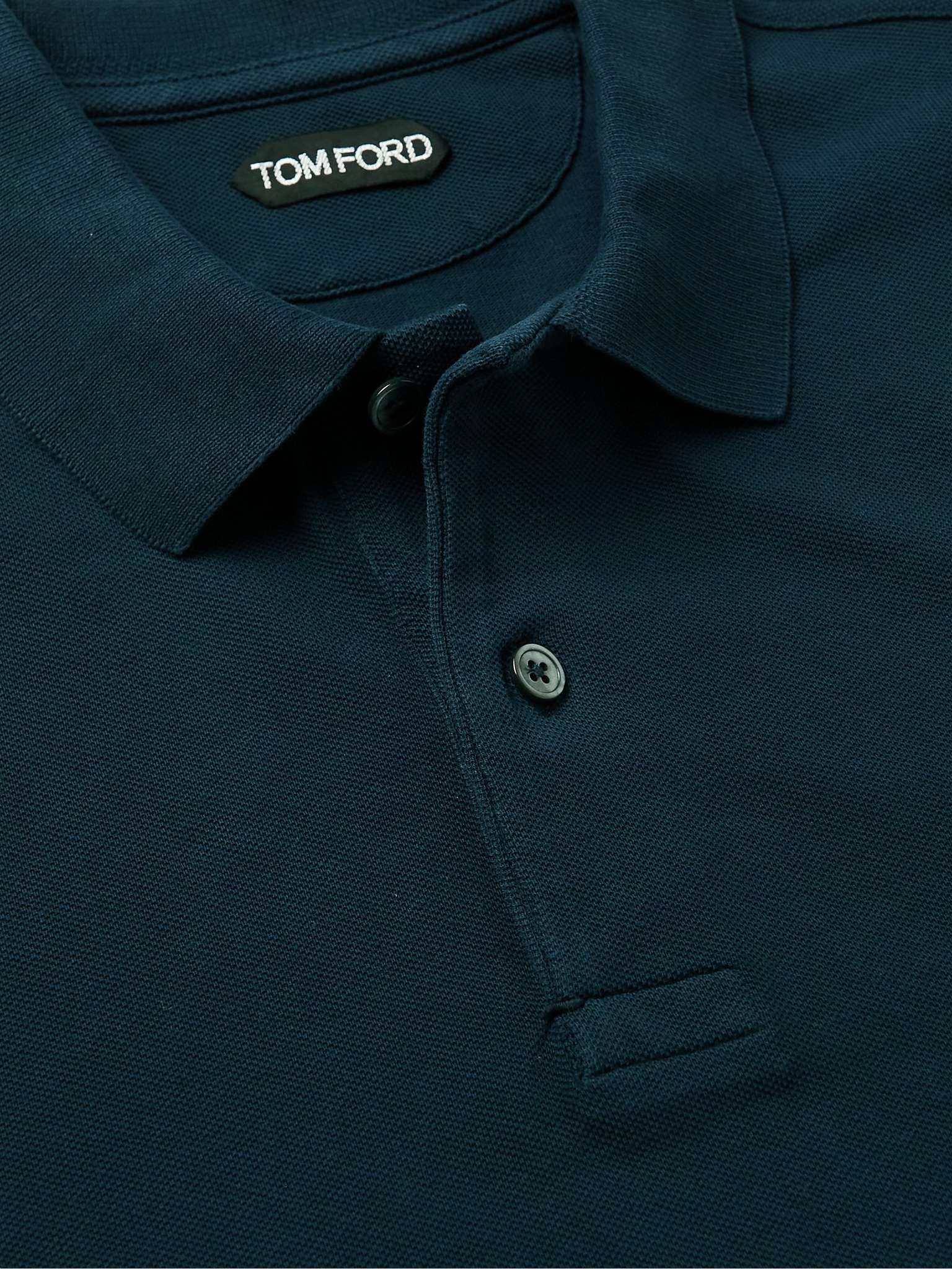 Garment-Dyed Cotton-Piqué Polo Shirt - 5