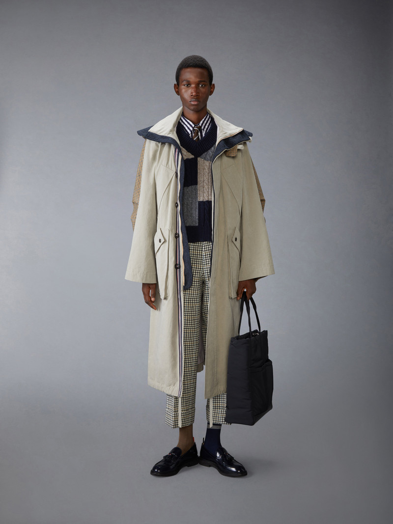 DONEGAL PATCHWORK INTARSIA V NECK VEST 4