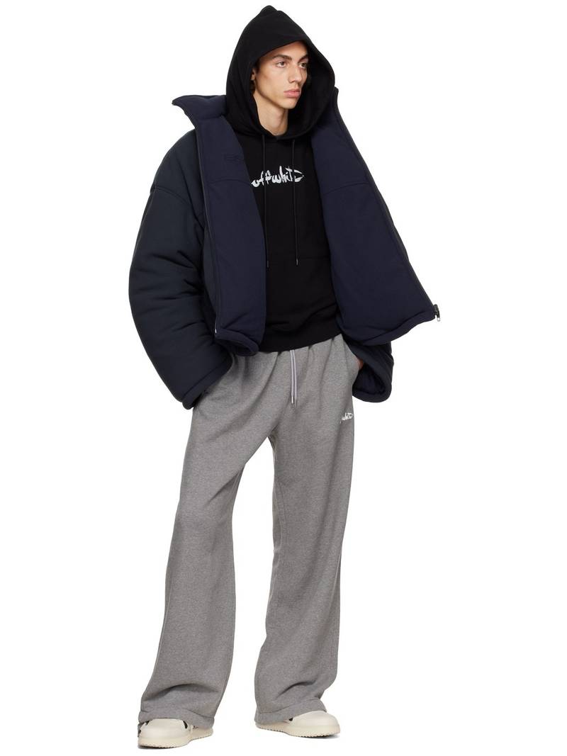 Off-White Black Paint Arrow Hoodie outlook