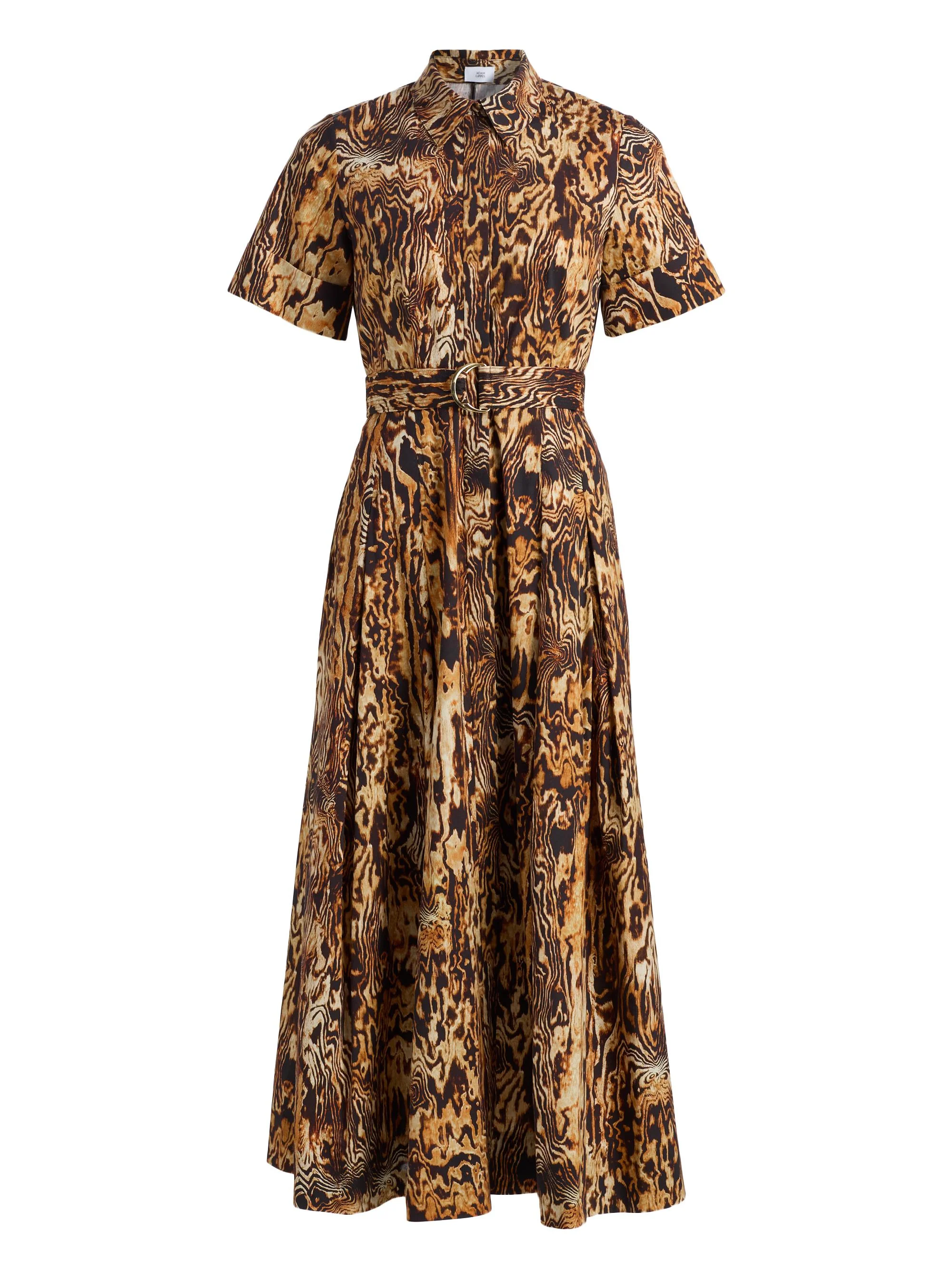 Women's Leighton Printed Poplin Shirtdress - Copper Multi - 1