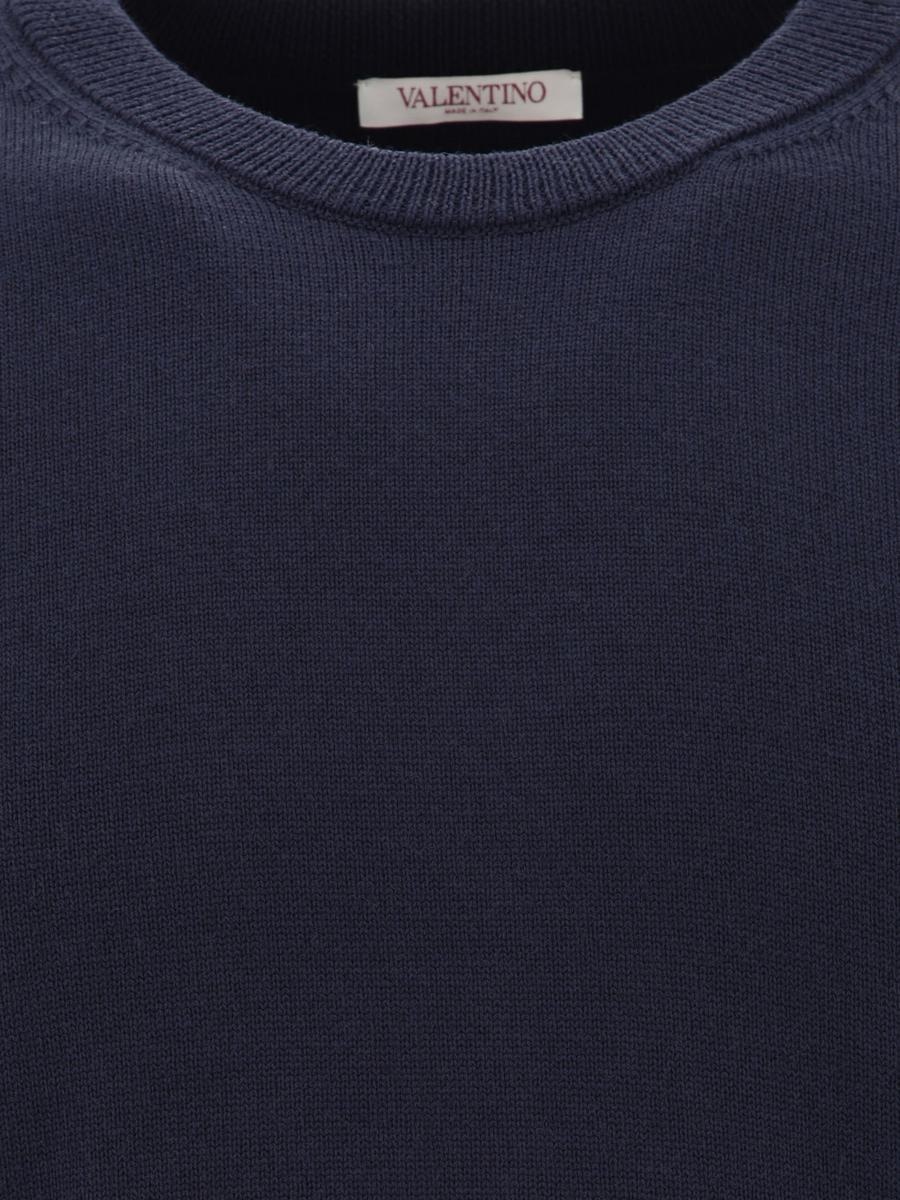 Valentino VALENTINO SWEATER WITH RUBBERISED V DETAIL - 3