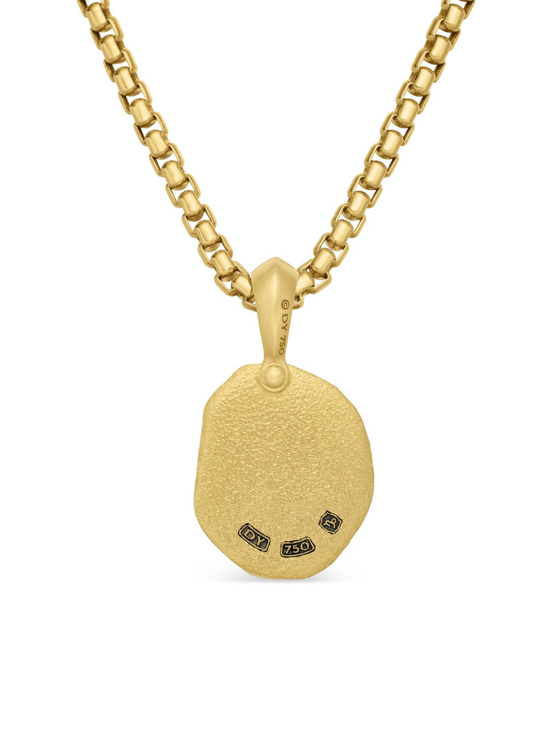 Men's Capricorn Amulet in 18K Yellow Gold, 27MM - Gold 4