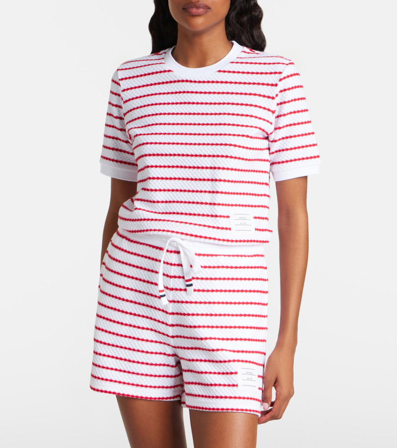 Thom Browne Striped cotton top outlook