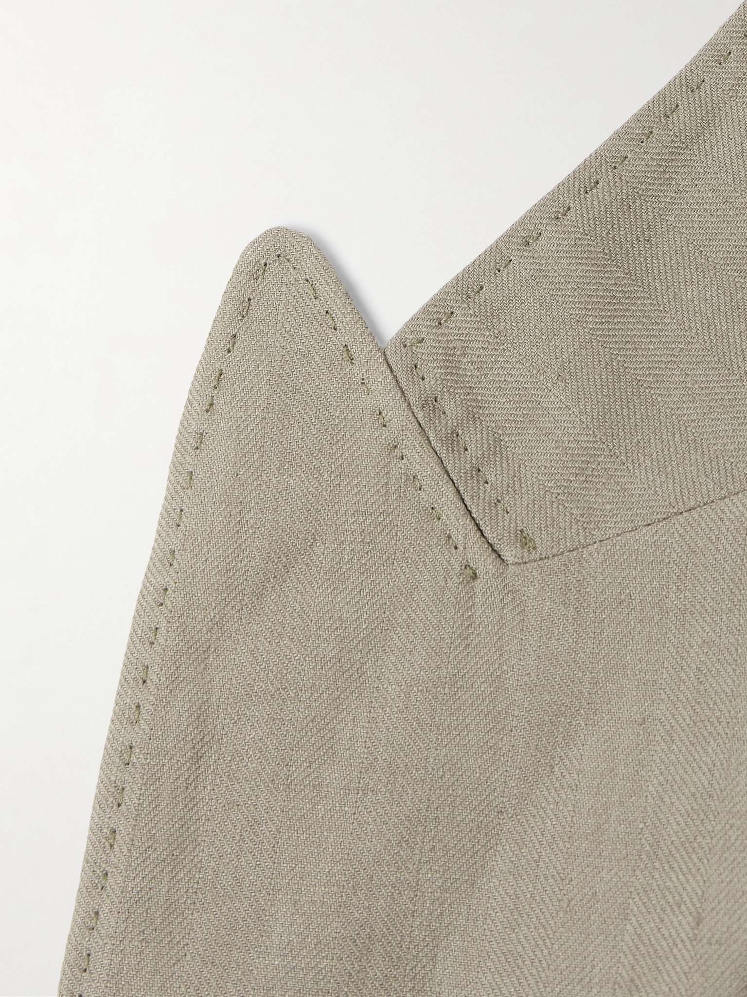 Herringbone Linen Suit - 3
