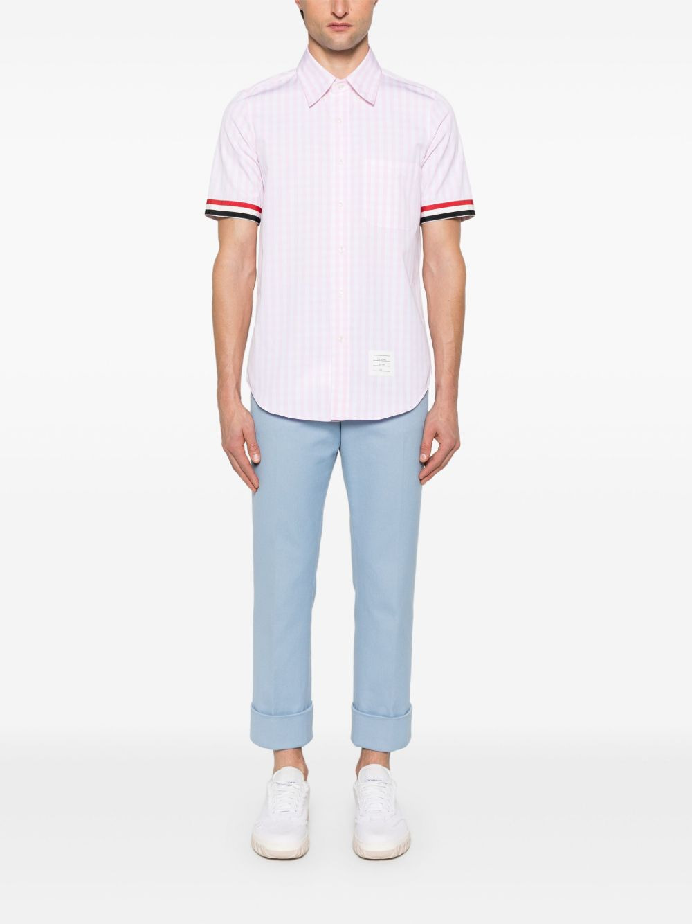 gingham-check shirt - 2