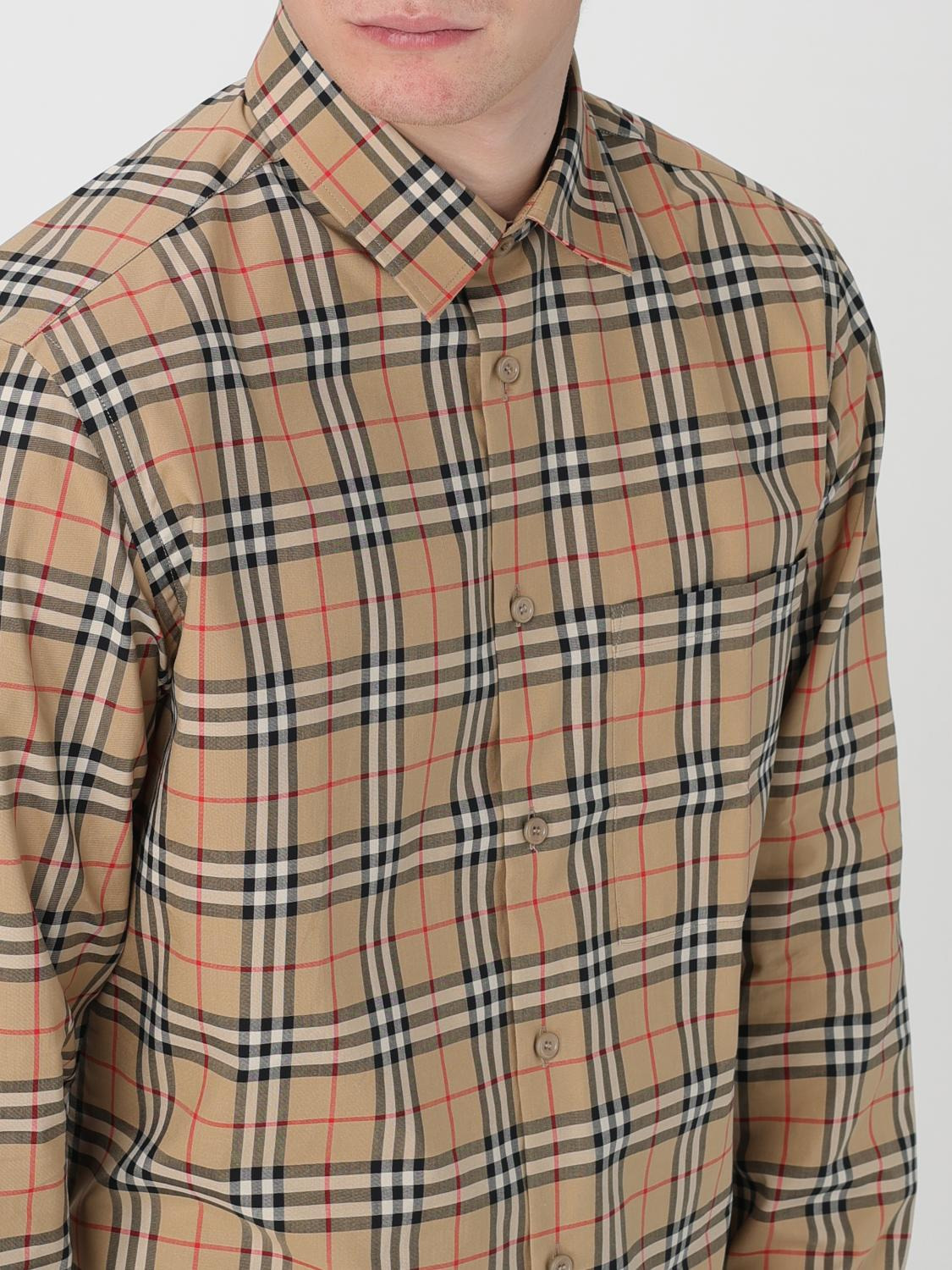 Burberry Men Embroidered Poplin Shirt - 5