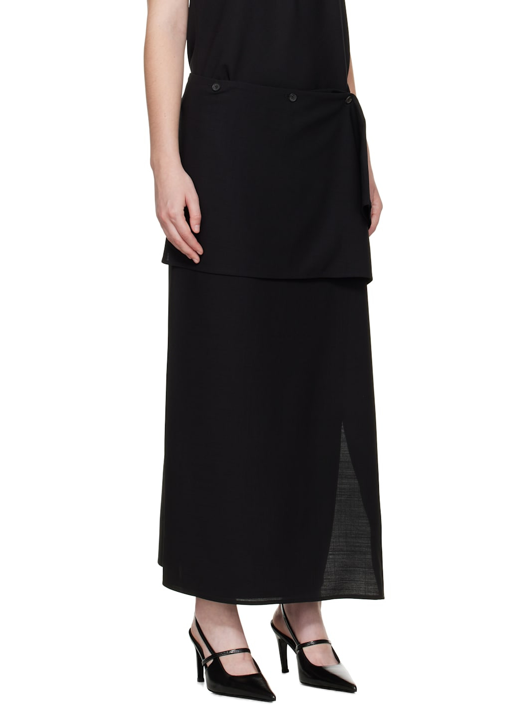 Black Hailey Maxi Skirt - 2