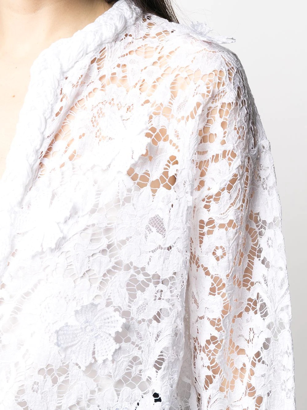 floral lace cardigan - 5