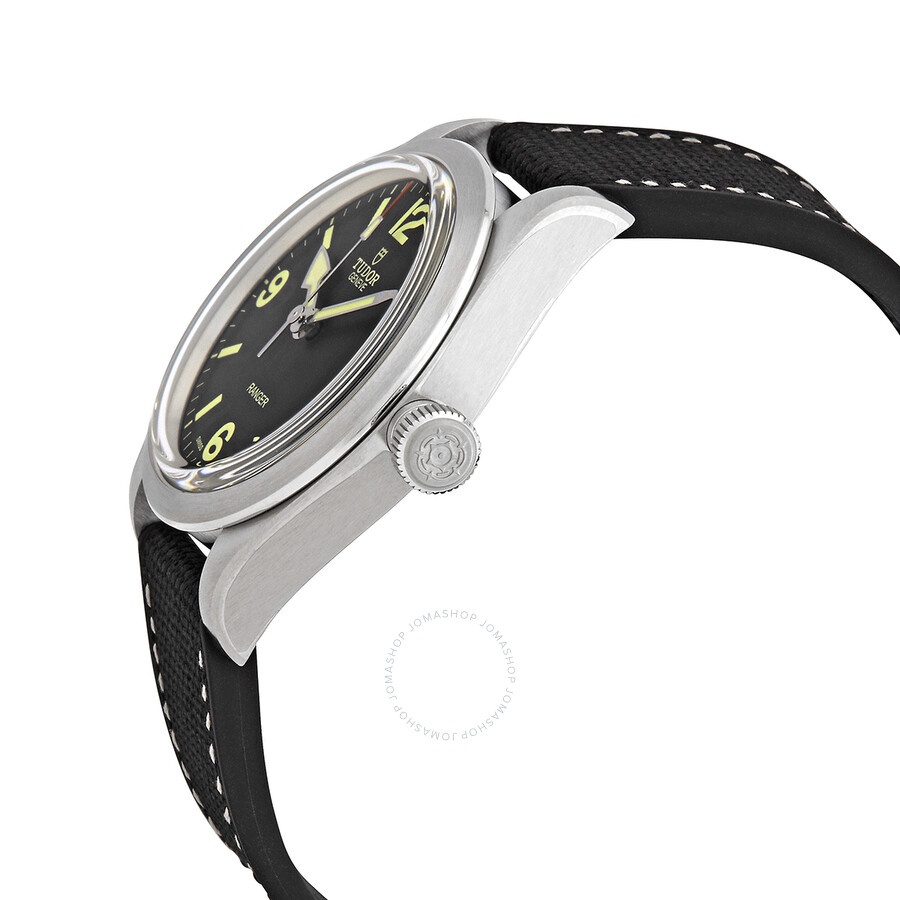Tudor Ranger Automatic Black Dial Men's Rubber and Leather Watch M79950-0002 - 2