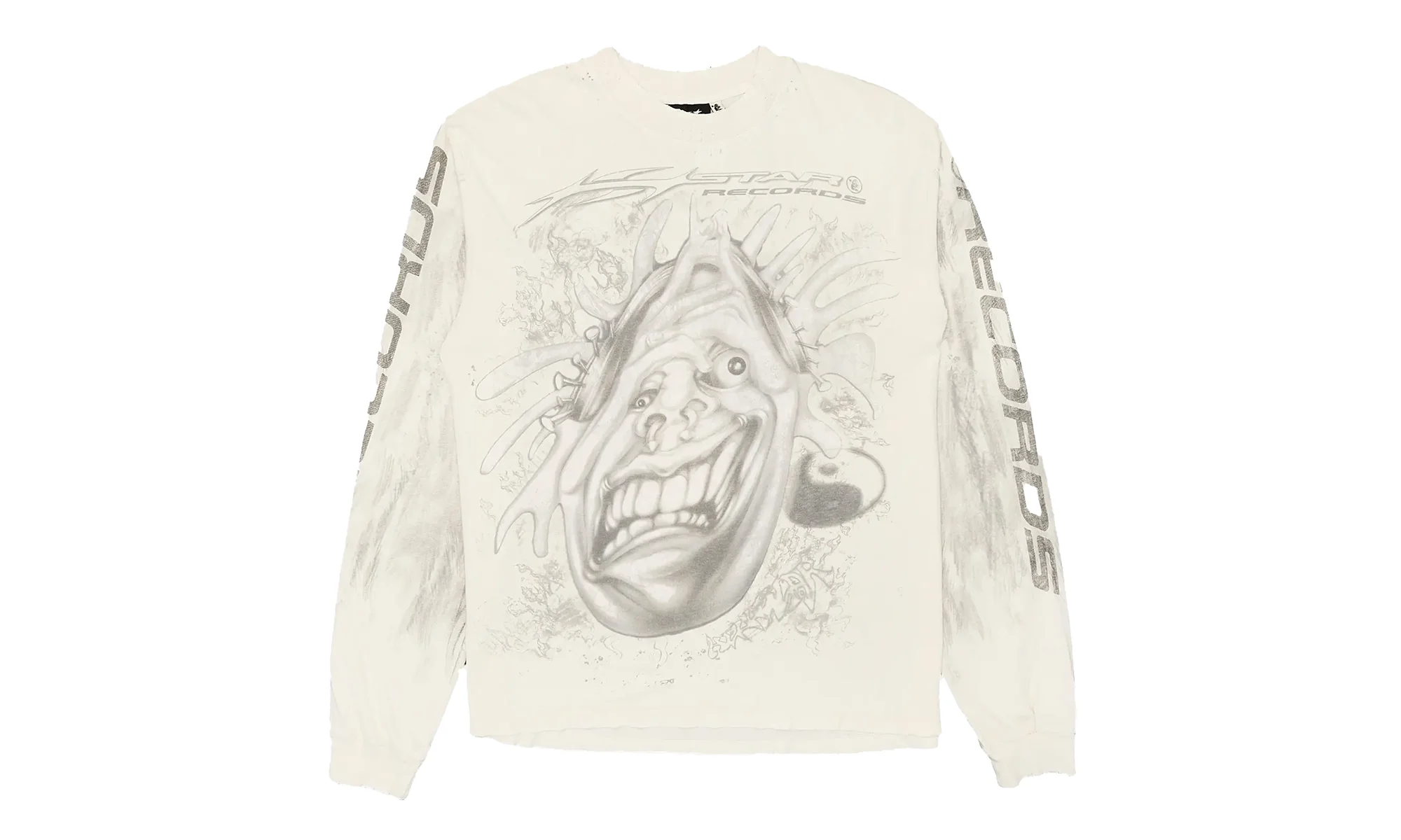 HStar Records L/S T-Shirt "White" HSR047 - 1