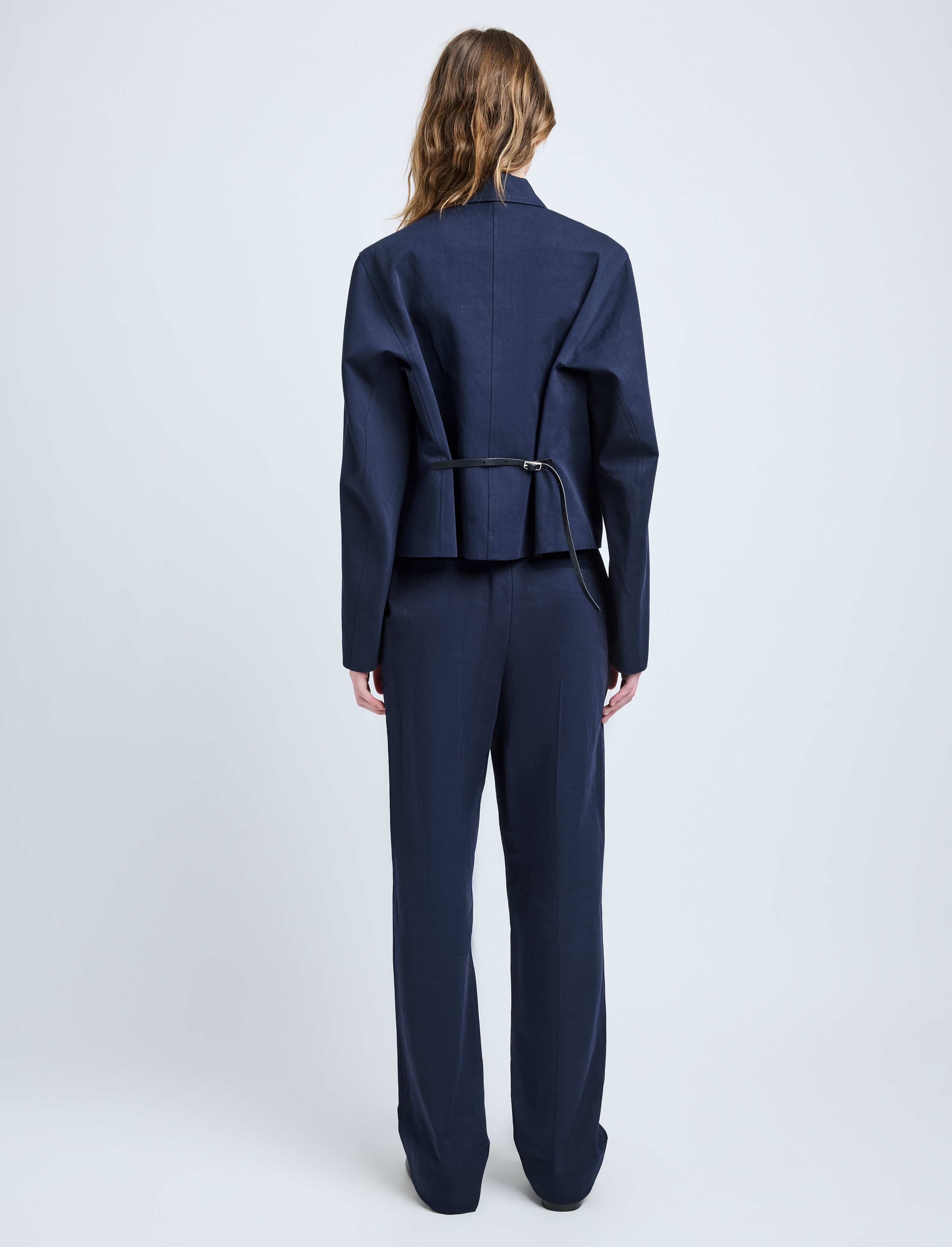 Thelma Jacket in Cotton Linen Suiting - 5