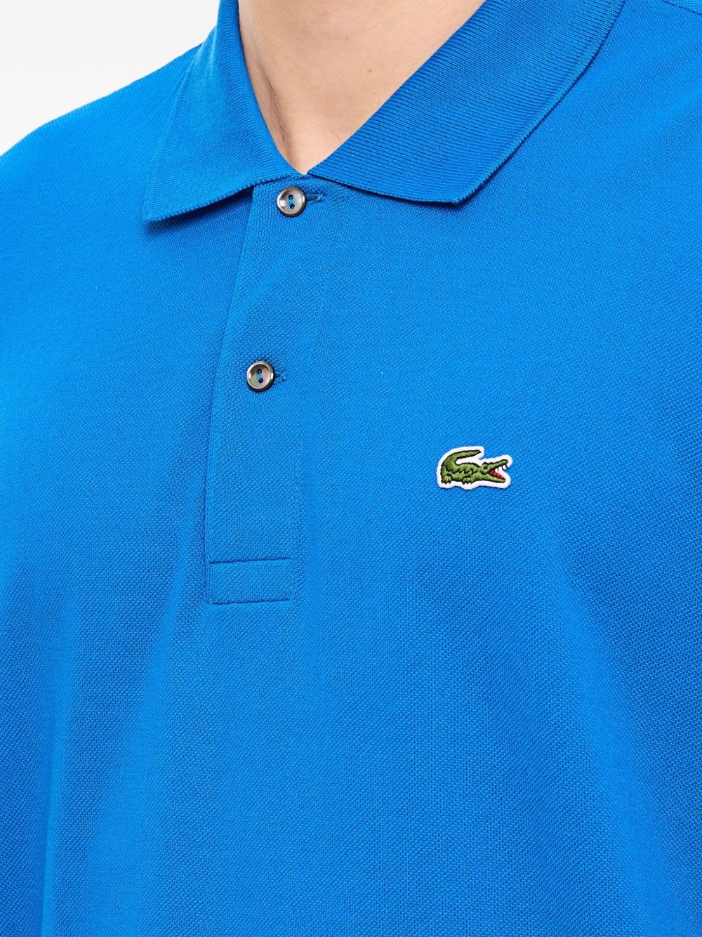 logo-appliqué polo shirt - 4