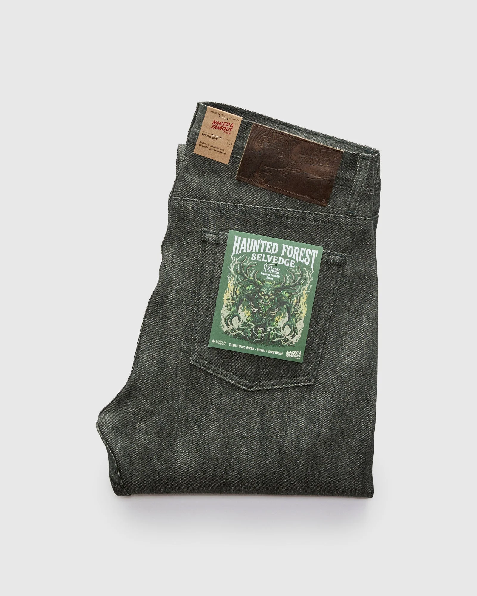 "Haunted Forest" 14oz Selvedge Denim - Weird Guy Fit - 1