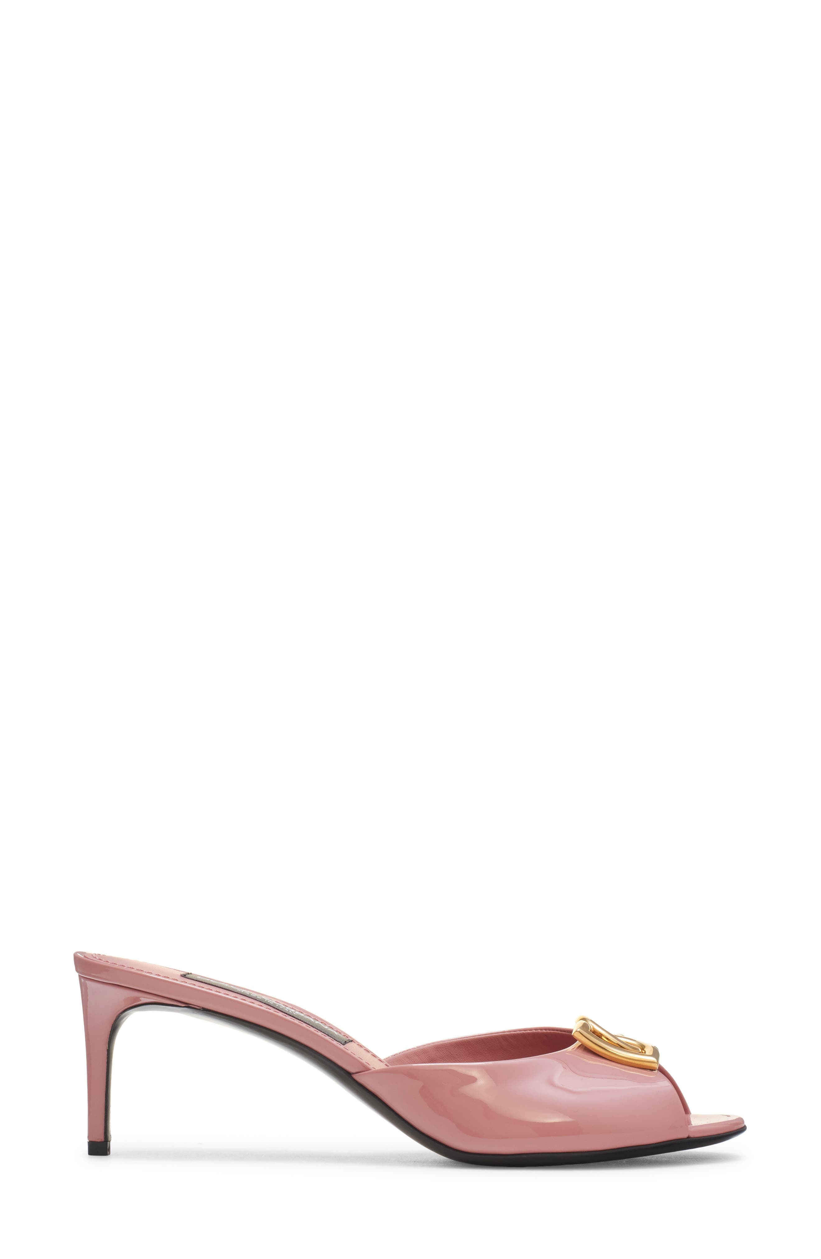 Dolce&Gabbana DG Logo Slide Sandal in Rosa at Nordstrom - 3