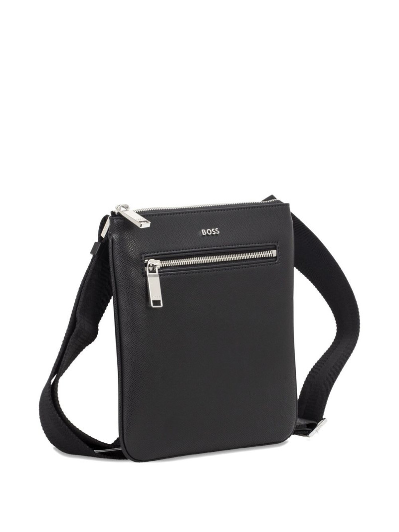 BOSS logo-lettering messenger bag outlook