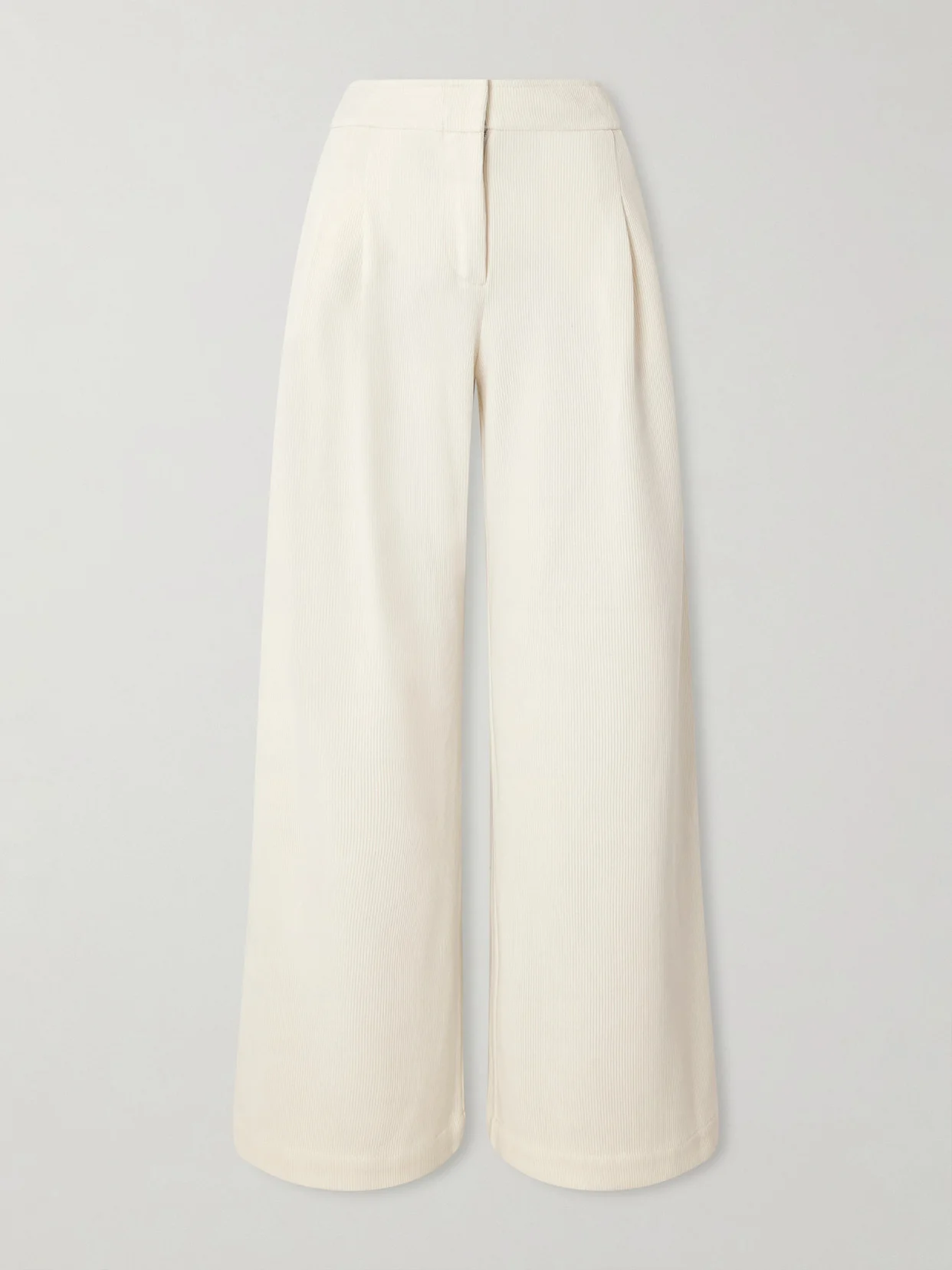 Rosalie Pleated Corduroy Wide-leg Pants - 1