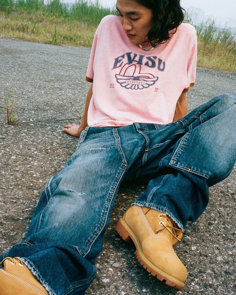 Washed Seagull and Logo Print Regular Fit Ringer T-shirt 3