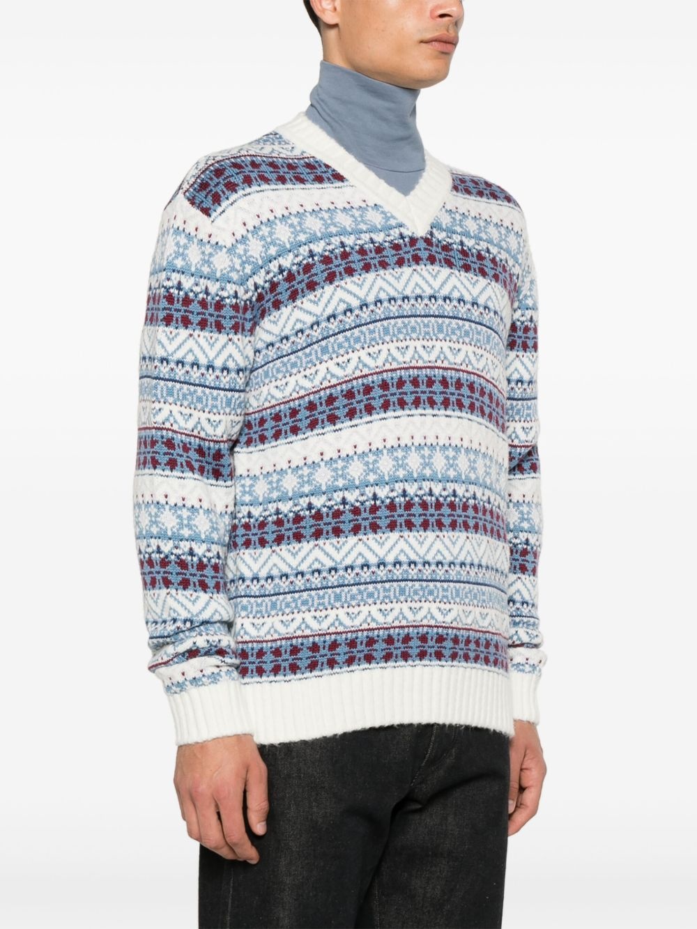 fair isle intarsia sweater - 3