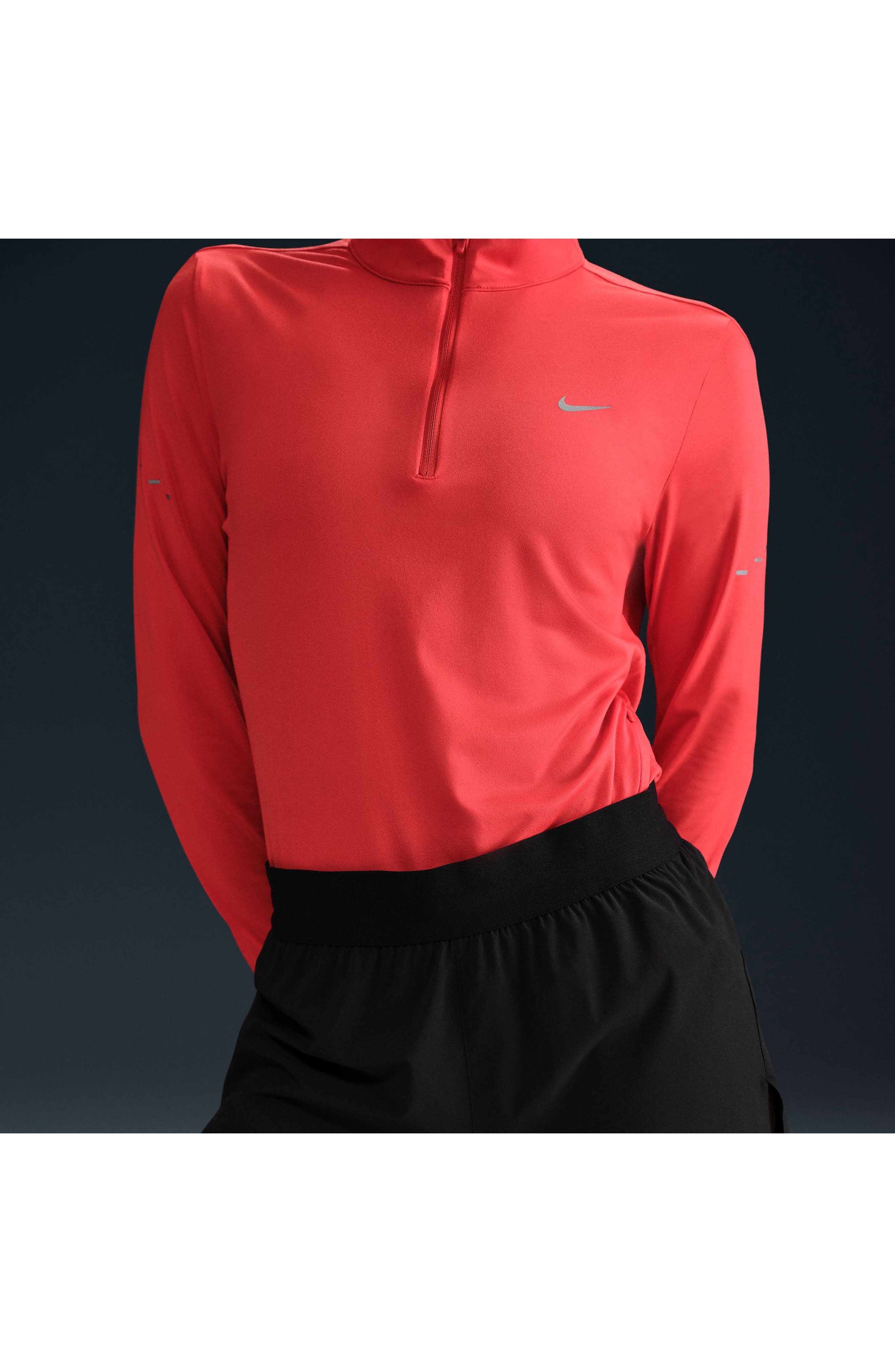 Nike Swift Dri-FIT Mid-Rise Brief-Lined Running Shorts in 010 Black/reflective Silv at Nordstrom - 4