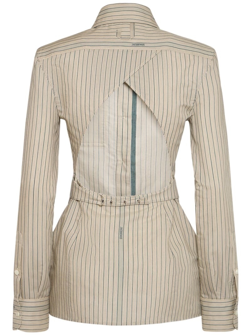 La Chemise de Costume striped silk shirt - 3