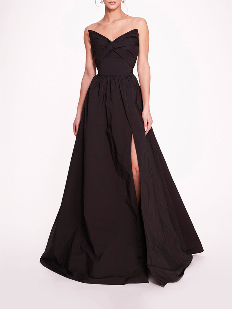 PLEATED TAFFETA GOWN 1