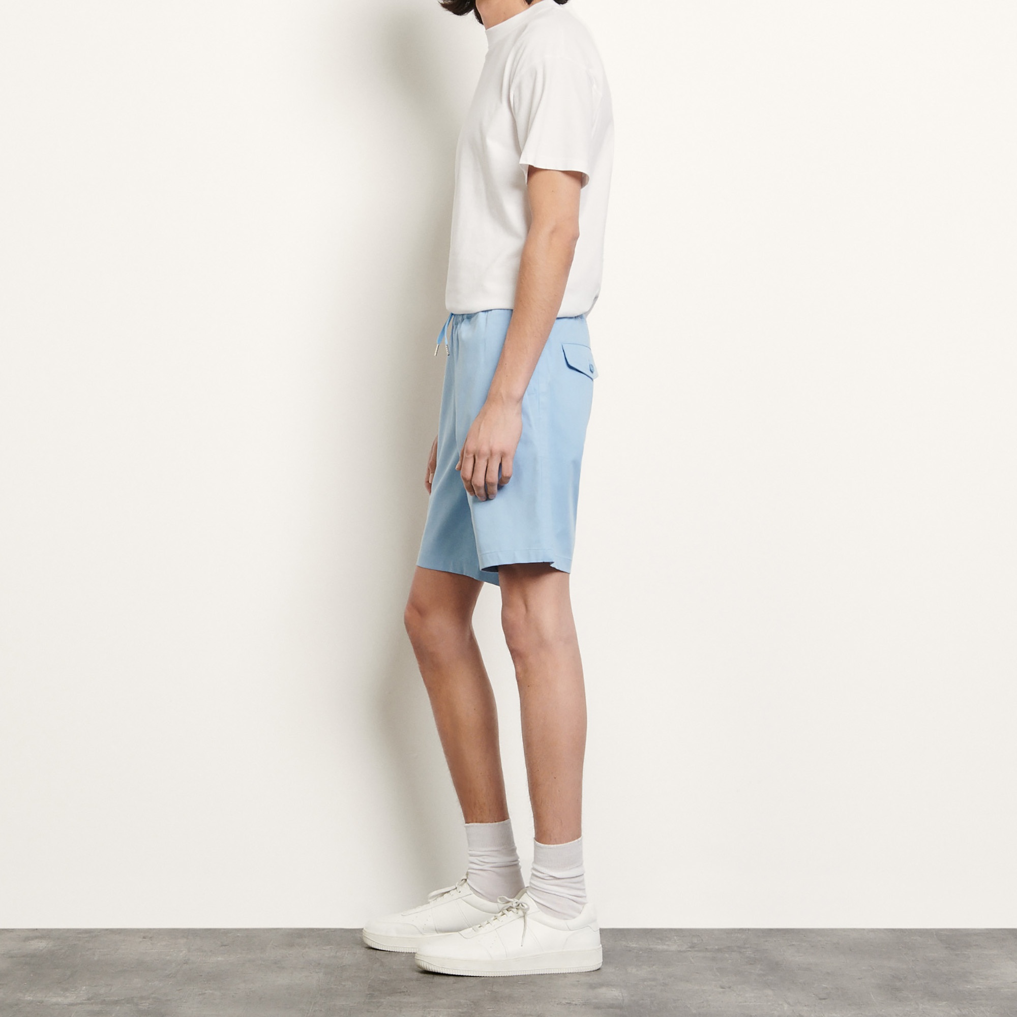 Cotton blend shorts - 4