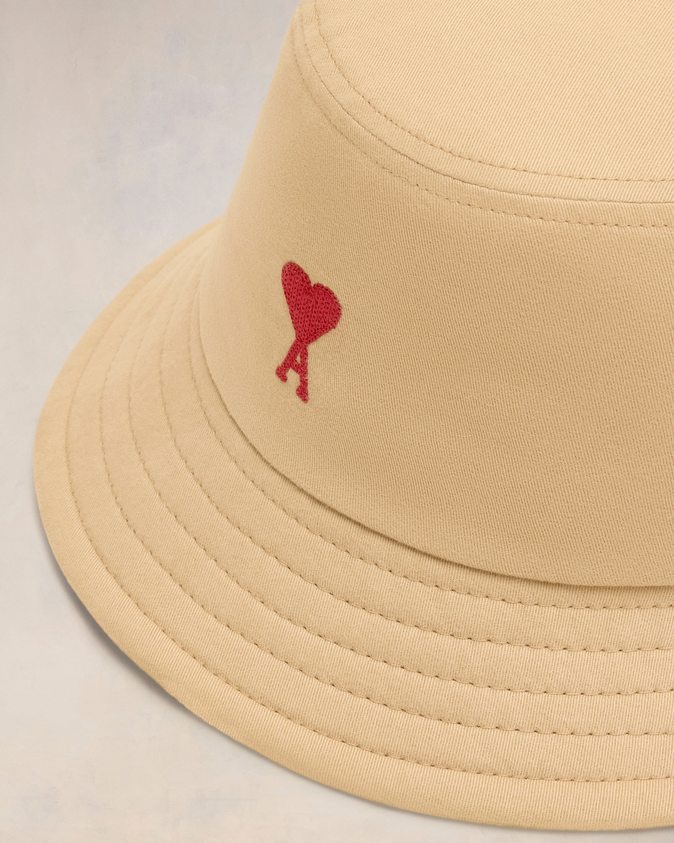 RED AMI DE COEUR EMBROIDERY BUCKET HAT - 3