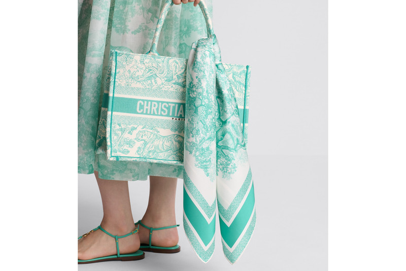 Dior Dioriviera Toile de Jouy Sauvage 90 Square Scarf outlook