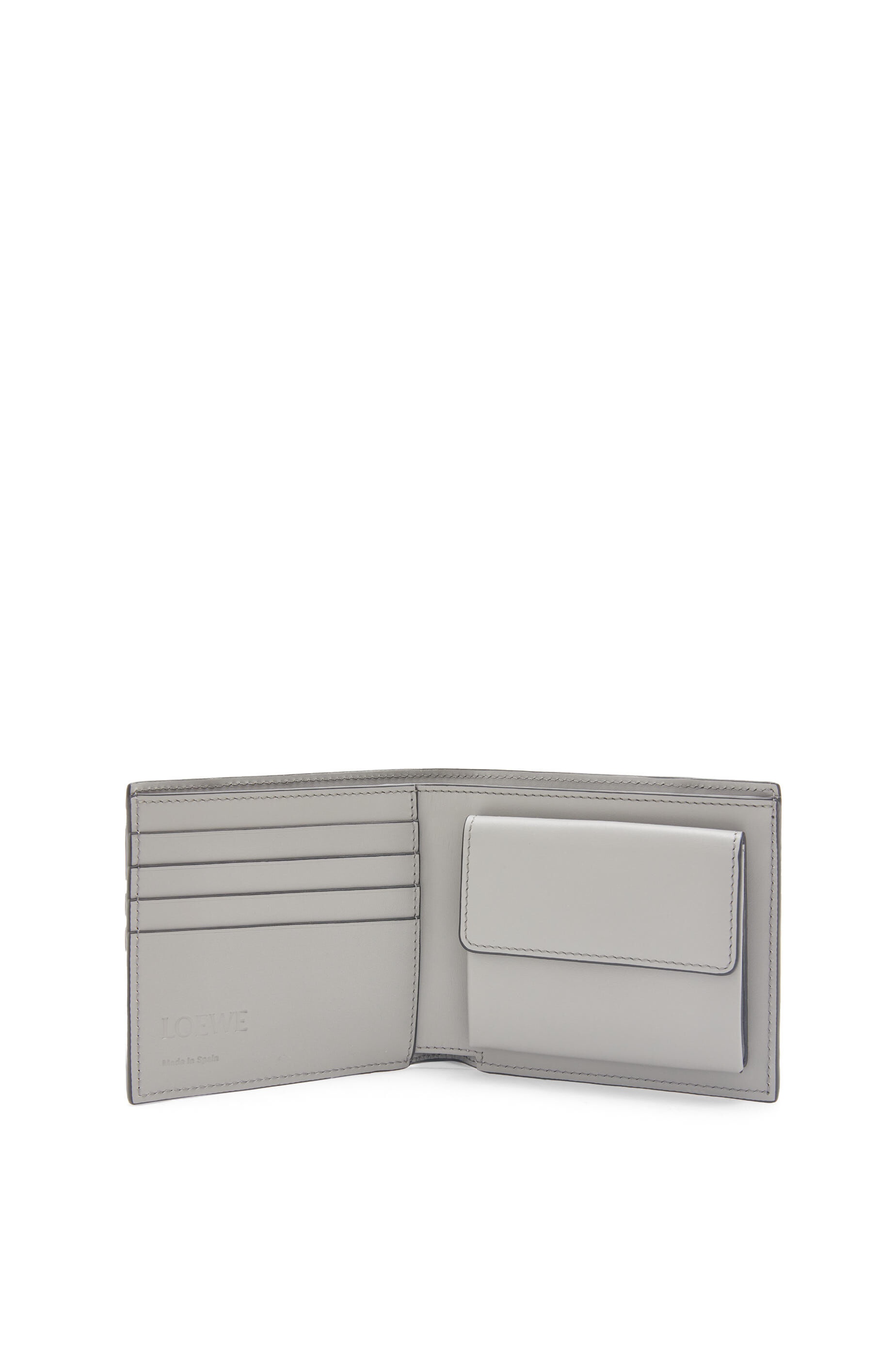 Puzzle Edge bifold coin wallet in classic calfskin - 2