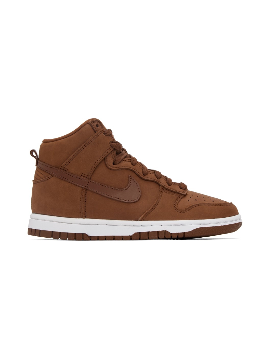 Brown Dunk Premium High Sneakers - 1
