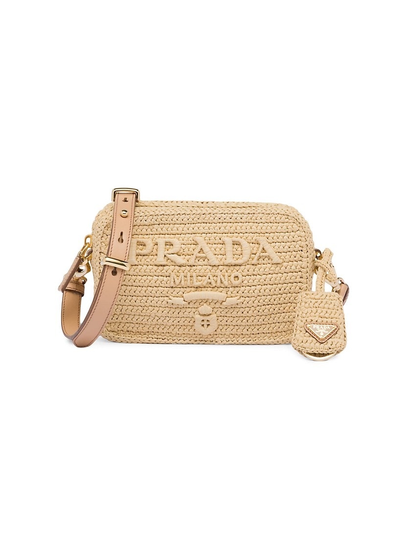 【関税&送料込】Prada Khaki Raffia Belt Prada Khaki Raffia Belt | italist