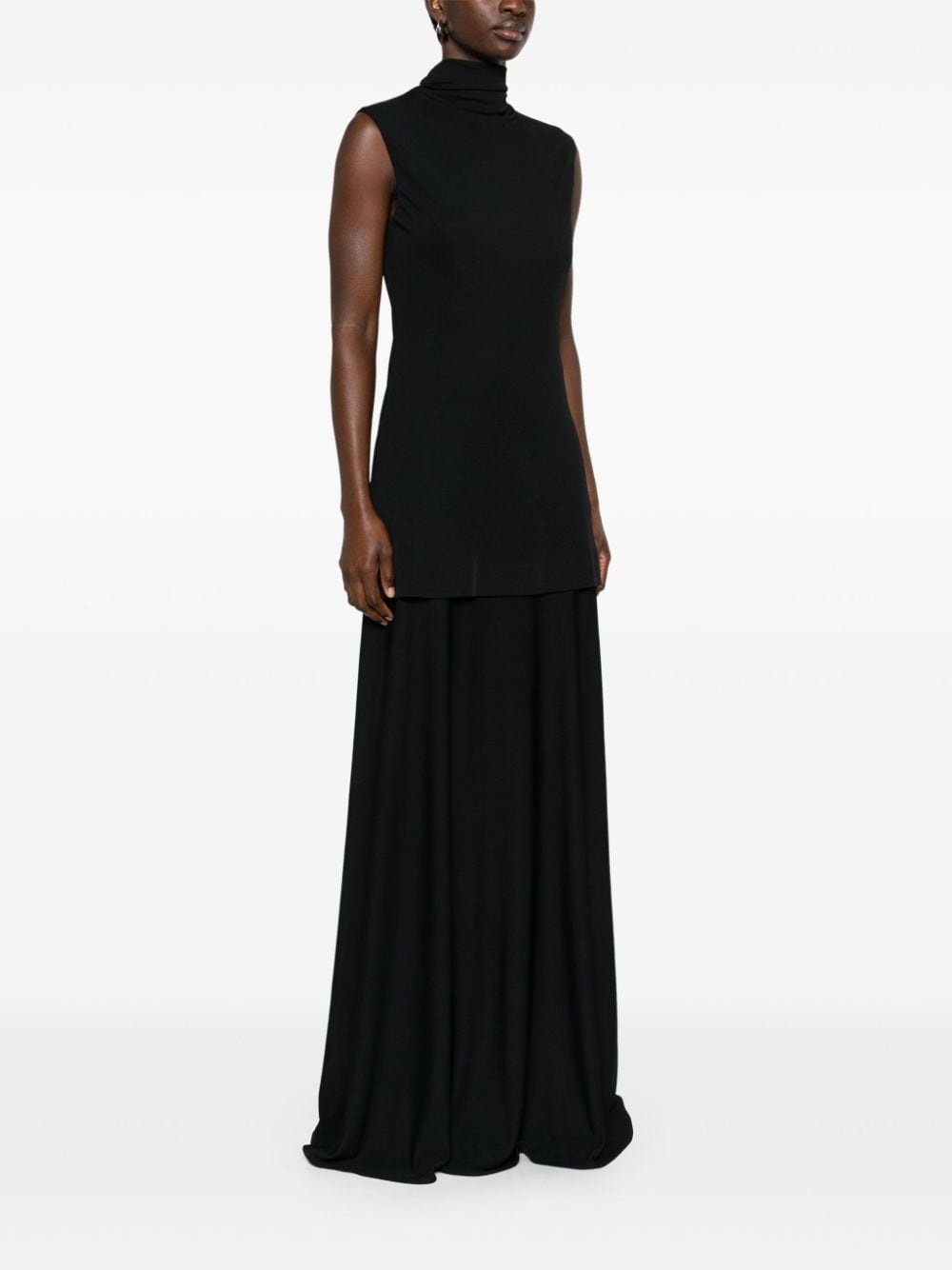 layered midi dress - 3