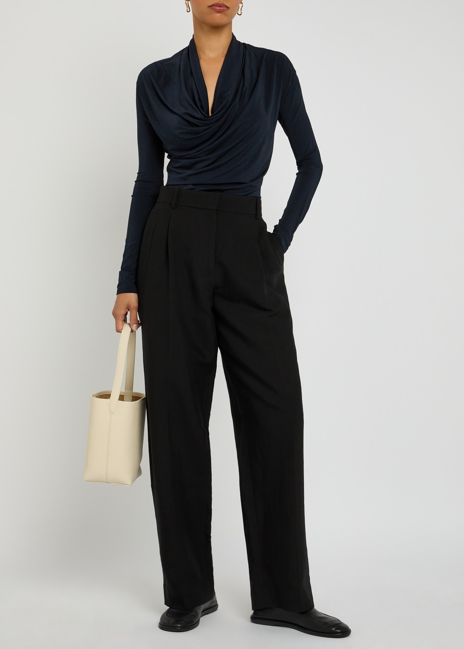 Tove Fina Draped Stretch-jersey top - 4