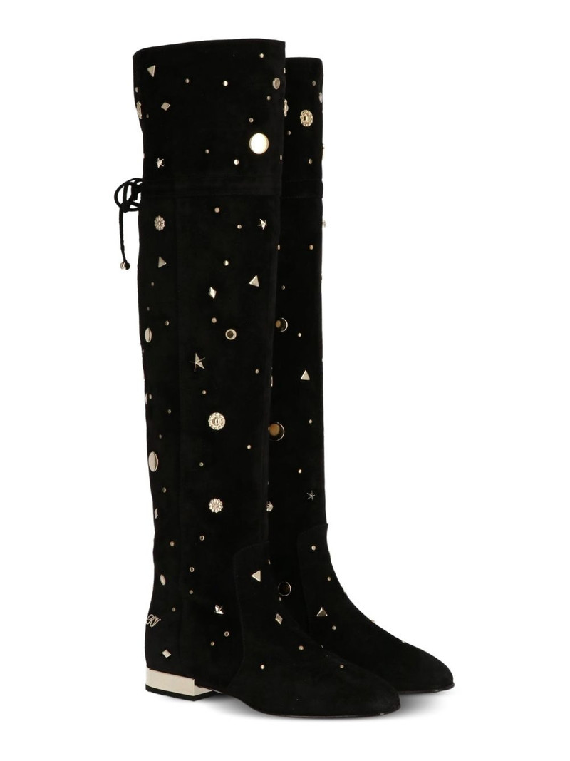 Roger Vivier embellished knee-high boots outlook
