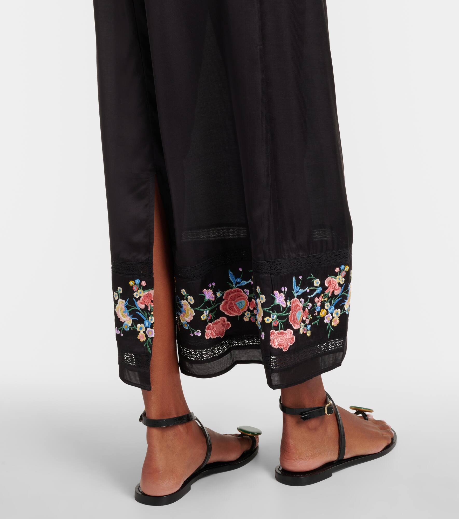 Carey floral satin maxi dress - 5