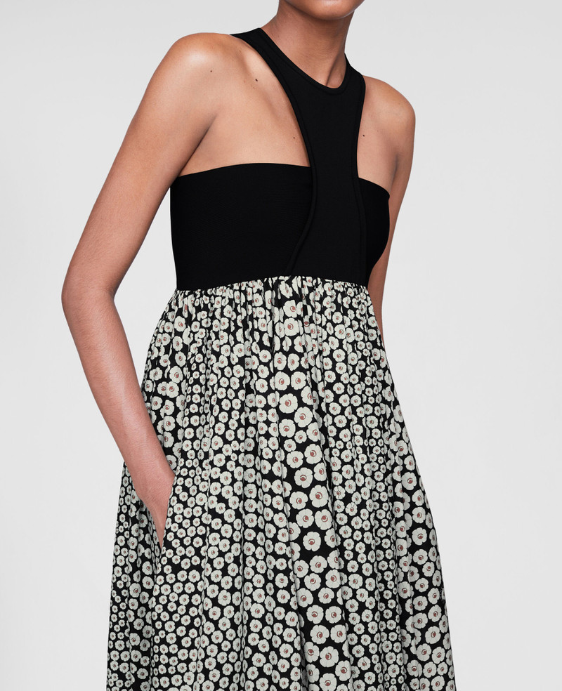 Floral Silk Maxi Dress 3