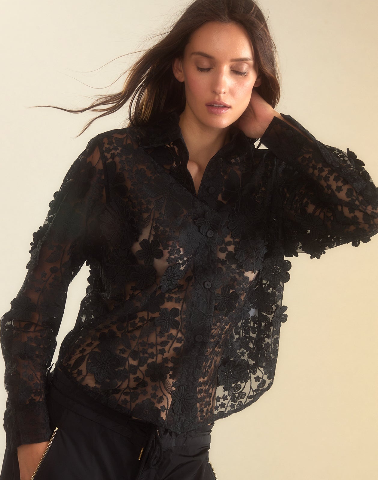Blooming Lace Shirt - 1