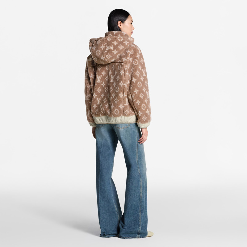 Monogram Fleece Hooded Jacket 6