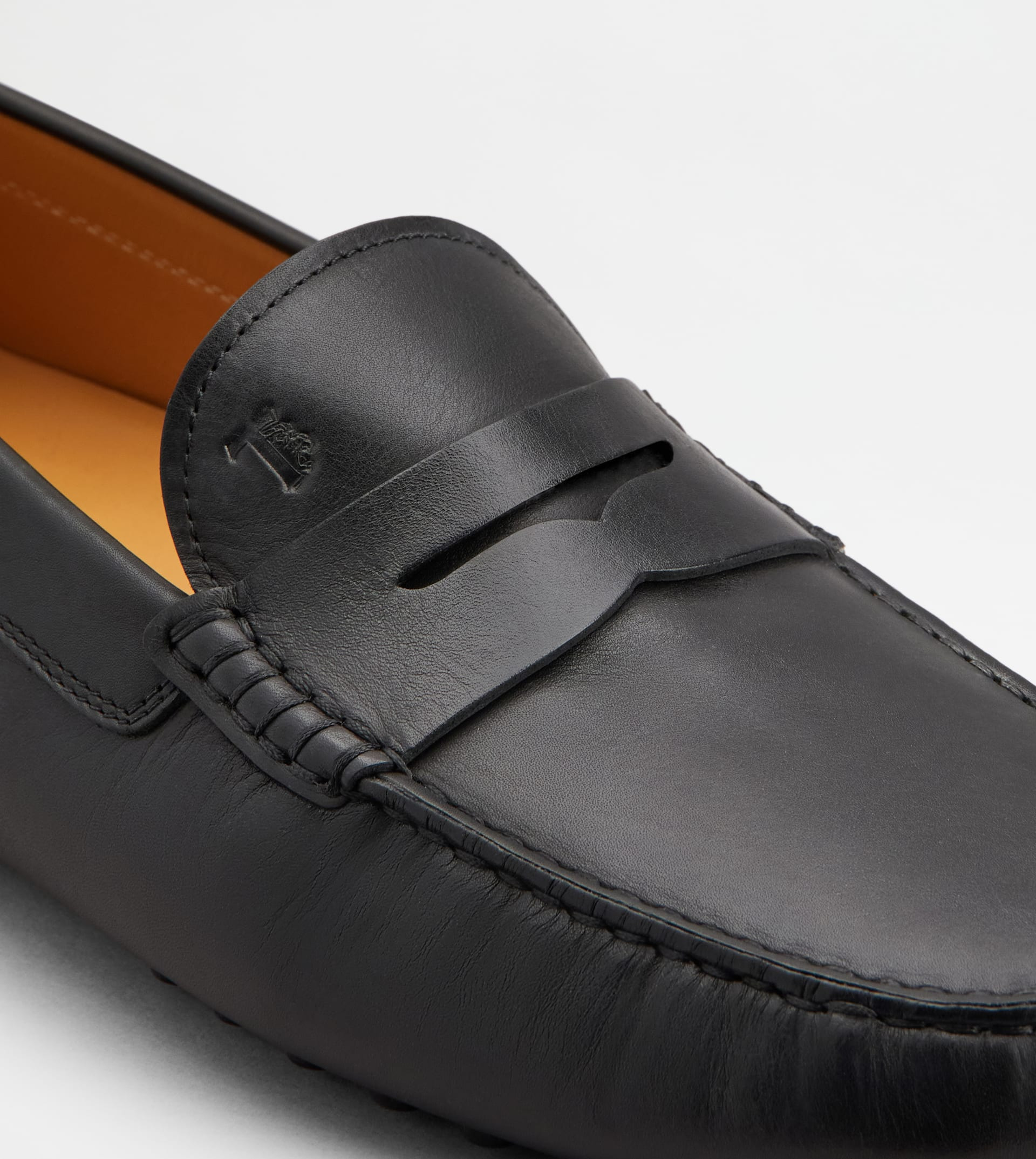 GOMMINO DRIVING SHOES IN LEATHER - BLACK - 6