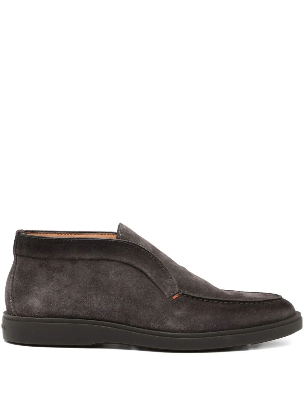 tumbled leather loafers - 1