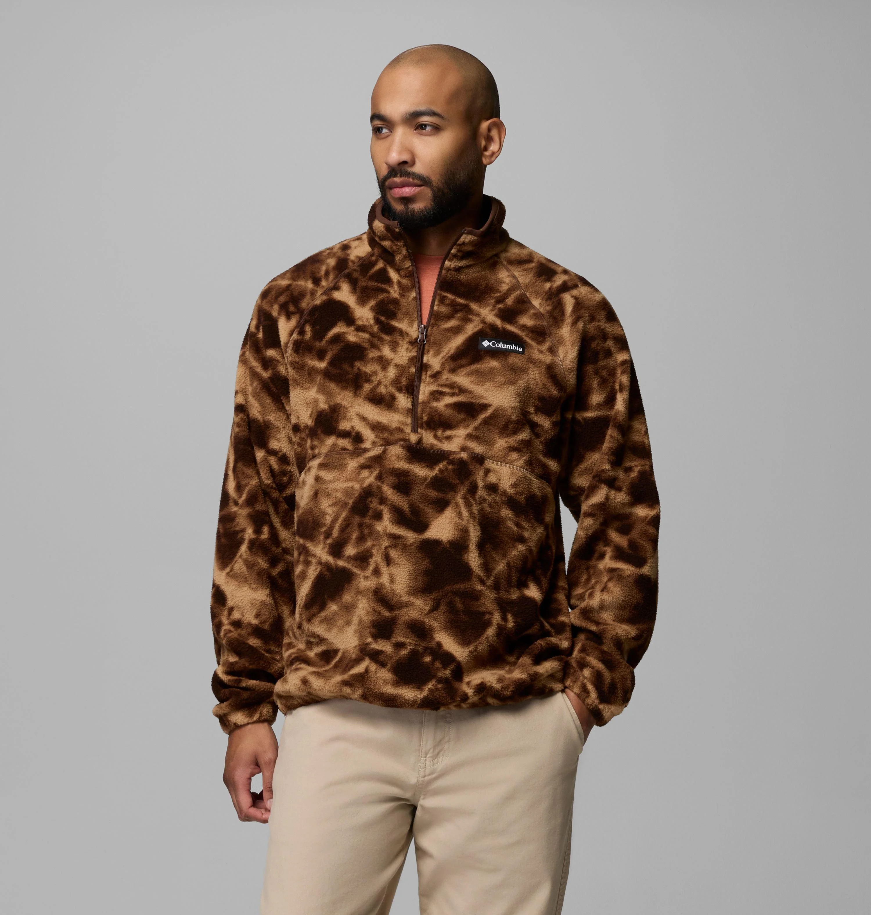 Men's Timber Crest MTR Fleece Printed Half Zip - 1
