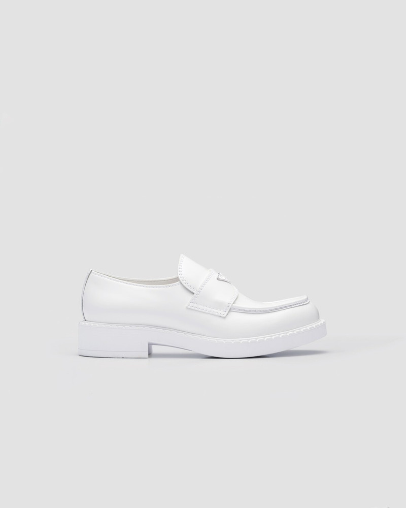 초콜릿 브러시 가죽 loafers - 1