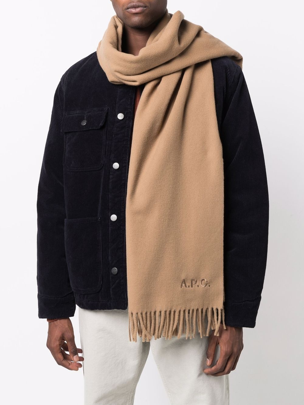 fringe-hem scarf - 2