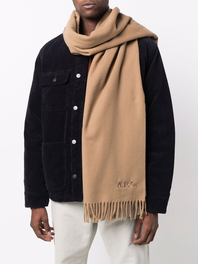 A.P.C. fringe-hem scarf outlook