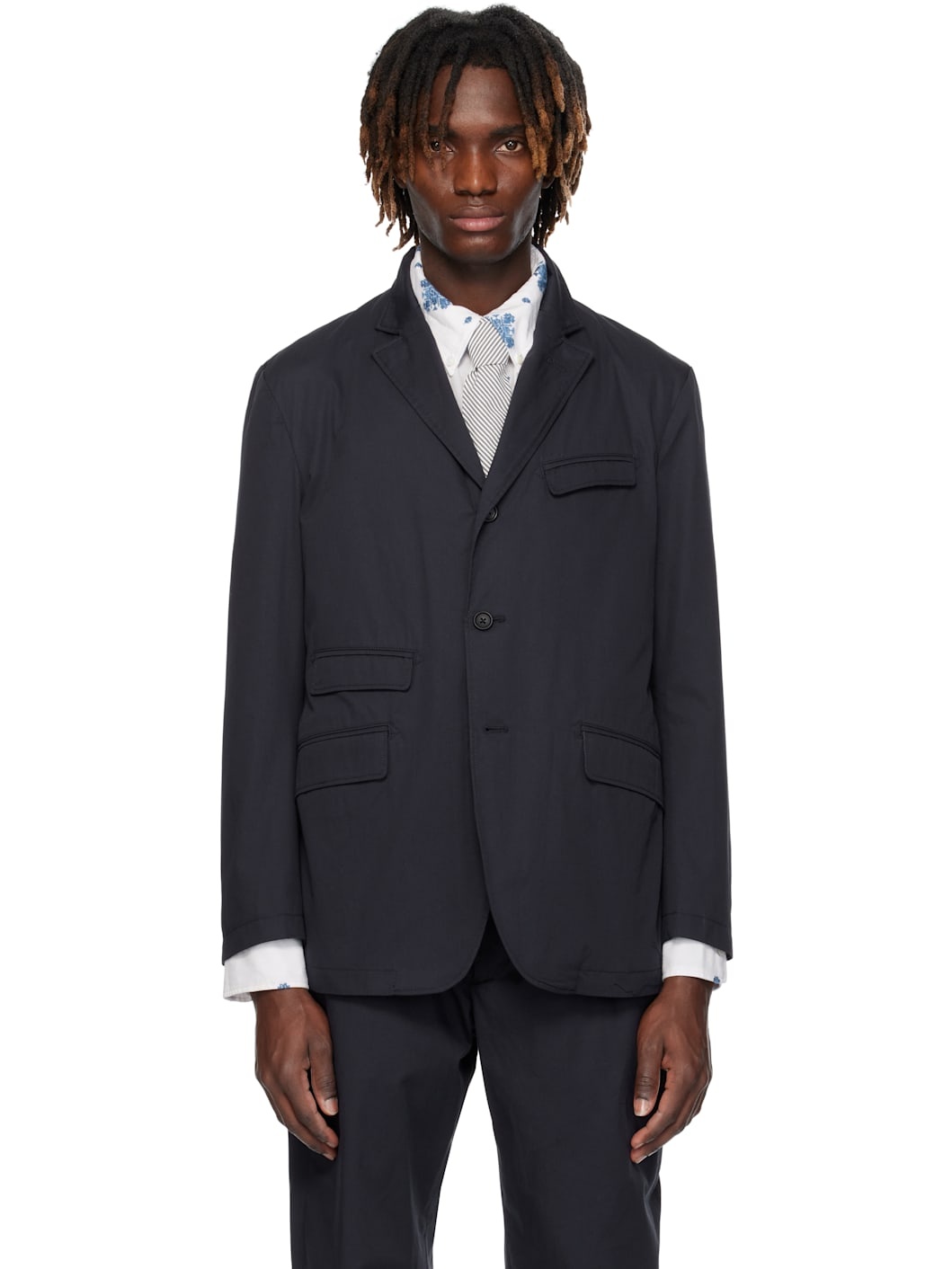 Navy Andover Blazer - 1