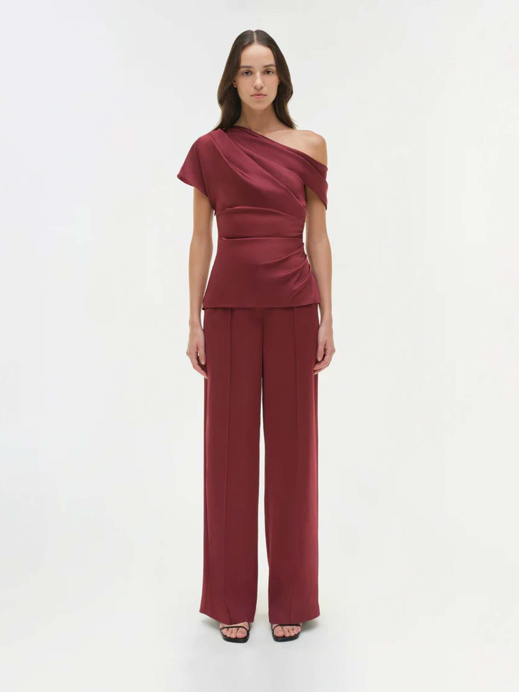 ASYMMETRICAL DRAPED TOP - 2