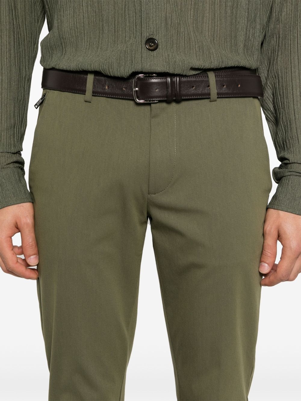 mid-rise tapered chinos - 5